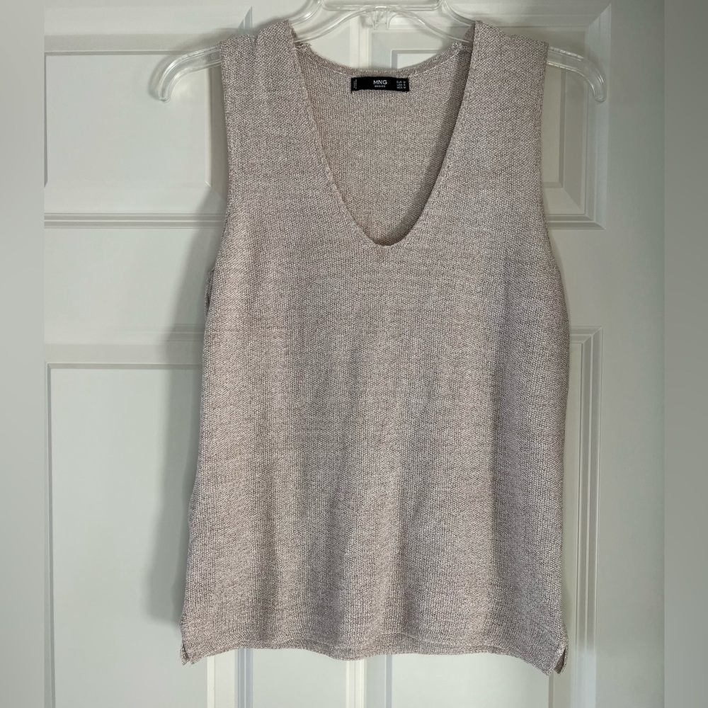 Mango Shimmery Knit Tank